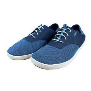 EUC OluKai Nohea Moku Menâs Navy No Tie Boat Sneakers Sz 11.5 M